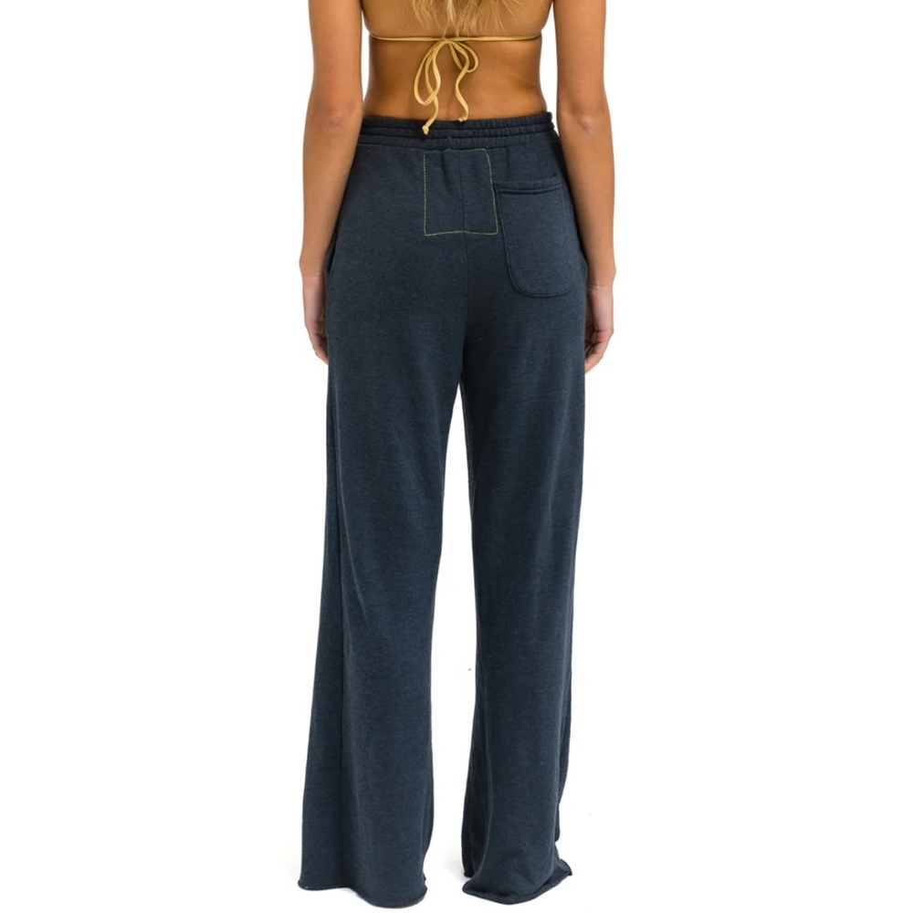 Aviator Nation Navy Wide-Leg Pants